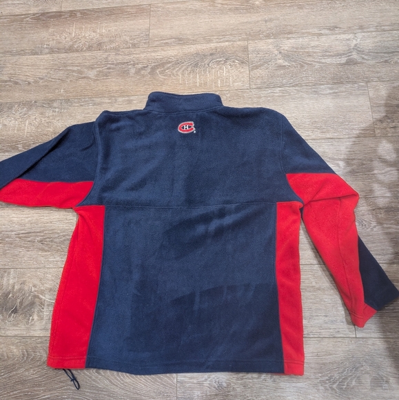90s/00s Montreal Canadiens 1/4 Zip-up Fleece - Picture 5 of 5
